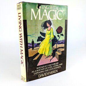 Vintage Witchcraft Book - Living With Magic - 1970s Occult Astrology Tarot Book